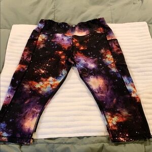 Avia Black and Purple Leggings Cosmic Print​​​